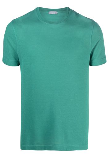 Zanone crew-neck cotton T-shirt - Verde