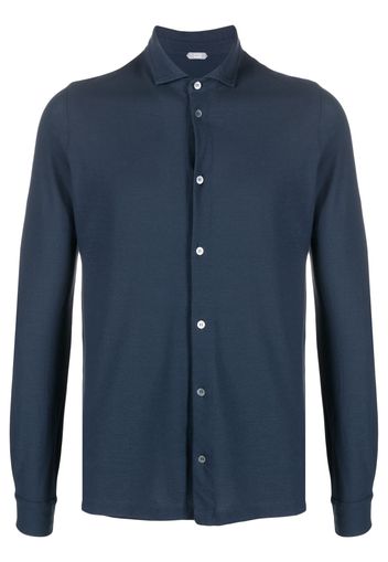 Zanone long-sleeved cotton shirt - Blu