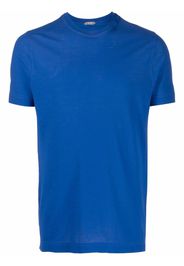 Zanone short-sleeved cotton T-shirt - Blu