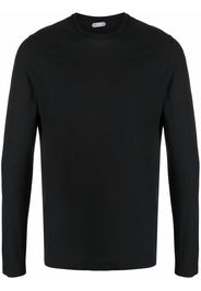 Zanone long-sleeved cotton T-shirt - Nero