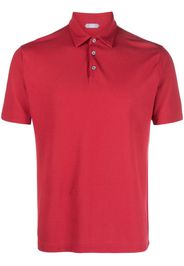 Zanone short-sleeve cotton polo shirt - Rosso