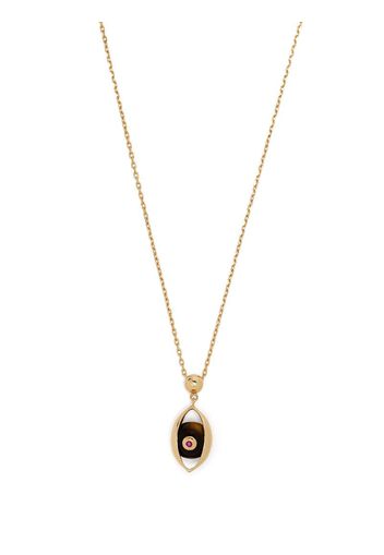 Collana con pendente Eye in oro 18kt e diamanti