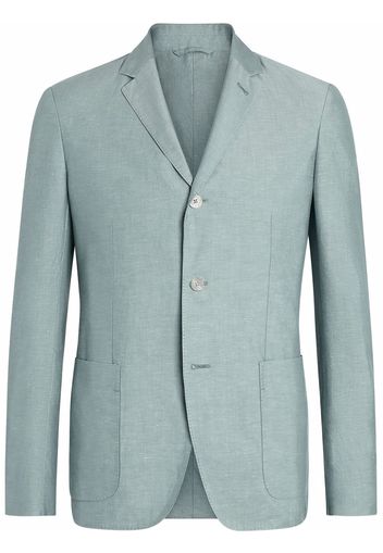 Zegna garment washed blazer - Verde