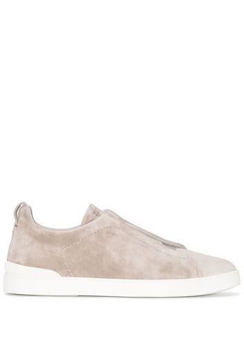 Zegna slip-on suede trainers - Grigio