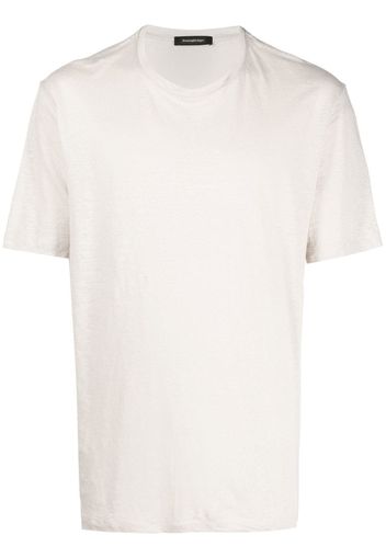 Zegna short-sleeved linen T-shirt - Toni neutri