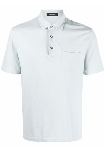 Zegna short-sleeve polo shirt - Blu