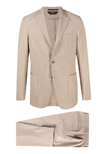 Zegna single-breasted suit - Toni neutri