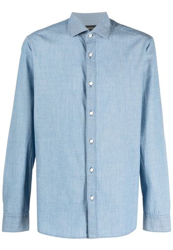 Zegna Camicia denim - Blu