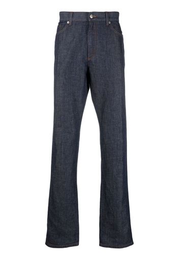 Zegna mid-rise straight-leg jeans - Blu