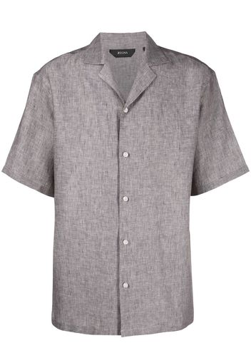 Zegna Camicia con maniche corte - Grigio