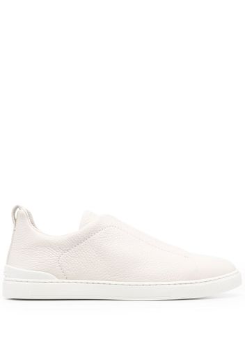 Zegna triple-stitch low-top sneakers - Toni neutri