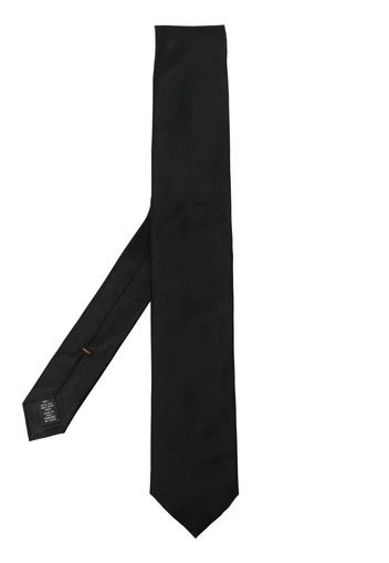 Zegna pointed silk tie - Nero