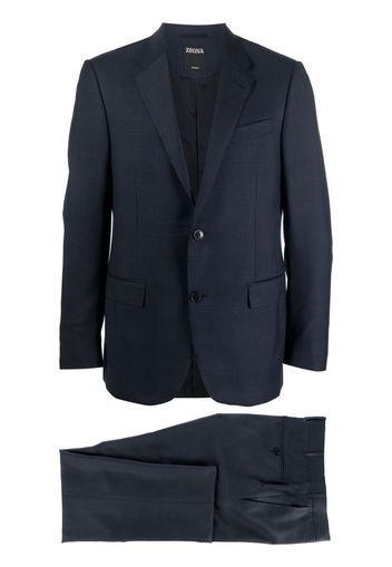 Zegna single-breasted tailored suit - Blu