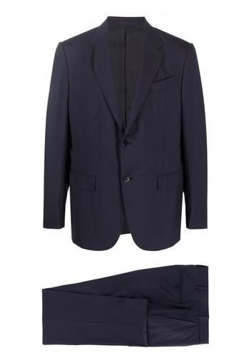 Zegna single-breasted two-piece suit - Blu