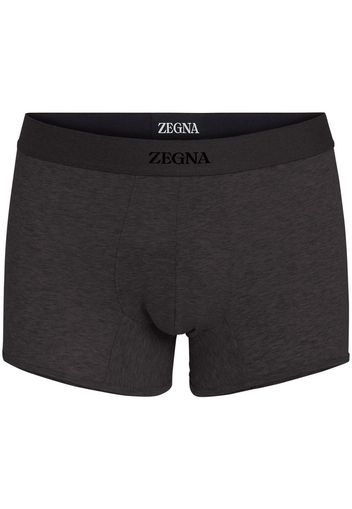 Zegna Boxer con banda logo - Nero