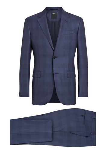 Zegna Completo monopetto a quadri - Blu