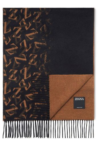 Zegna Sciarpa con stampa - Nero