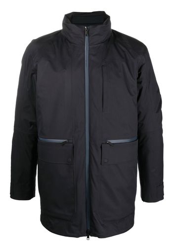 Zegna zip-up hooded jacket - Nero