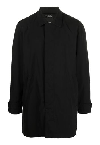 Zegna Cappotto con chiusura nascosta - Nero