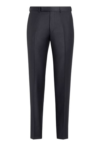 Zegna slim tailored-cut trousers - Blu