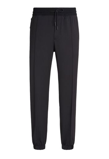 Zegna high performance wool joggers - Nero