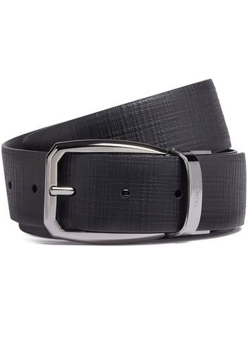 Zegna leather reversible belt - Nero