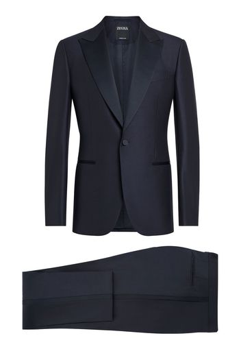 Zegna single-breasted peak-lapel suit - Blu