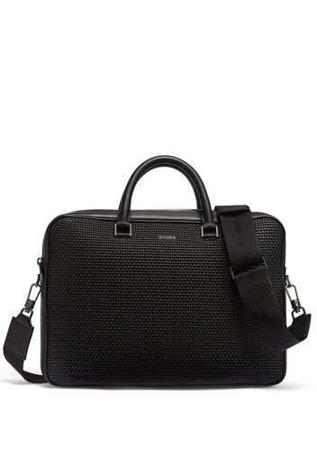 Zegna PELLETESSUTA™ edgy business bag - Nero