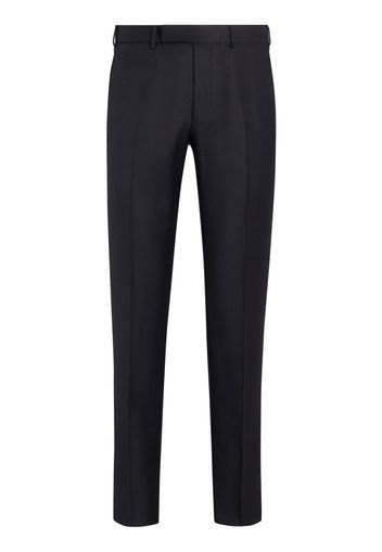 Zegna tailored-cut wool trousers - Nero