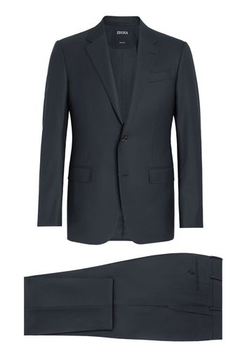 Zegna single-breasted wool suit - Blu