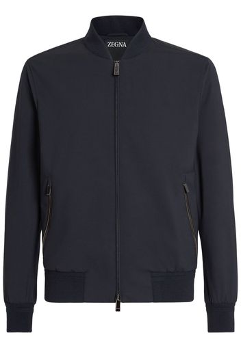 Zegna Bomber con zip - Blu