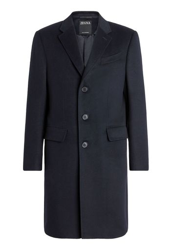 Zegna Oasi tailored single-breasted coat - Blu