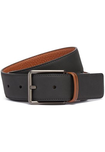 Zegna reversible grained leather belt - Nero