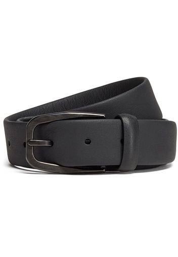 Zegna leather buckle belt - Nero