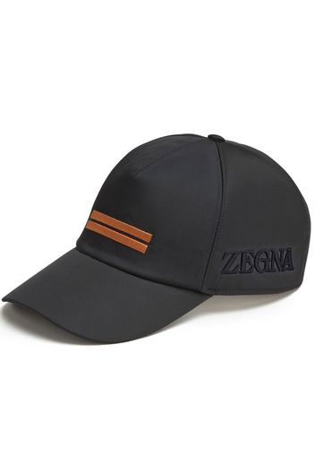 Zegna Technical embroidered cap - Nero