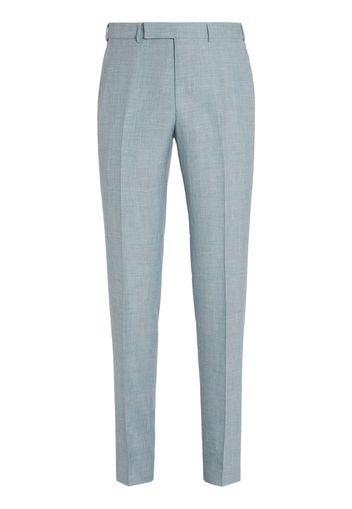 Zegna Pantaloni in pied-de-poule - Blu