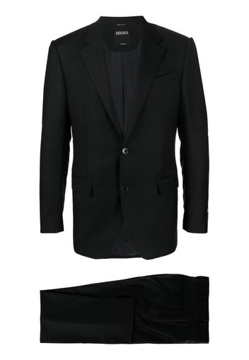 Zegna Trofeo™ wool single-breasted suit - Nero