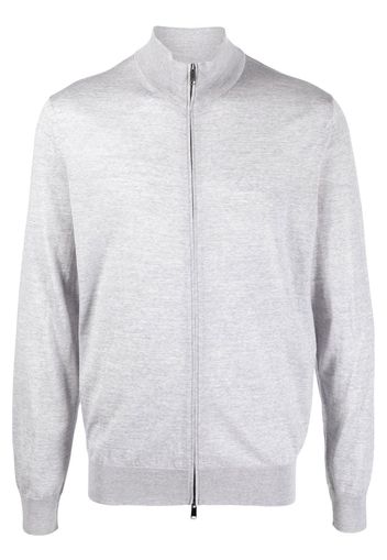 Zegna jersey knit long-sleeve zipper - Grigio