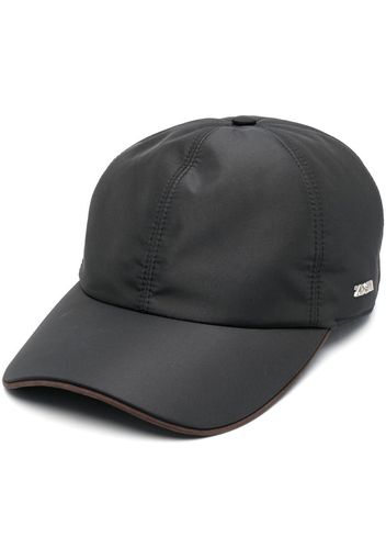 Zegna logo-plaque baseball cap - Nero