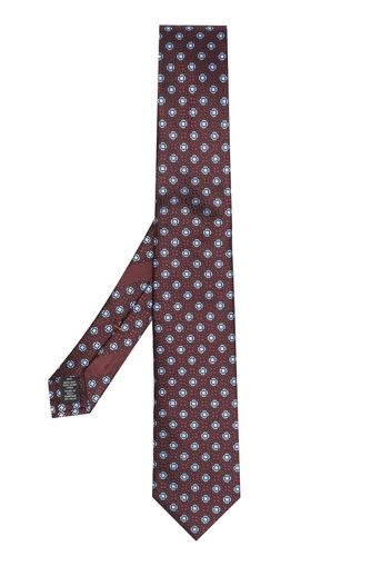 Zegna jacquard silk tie - Rosso