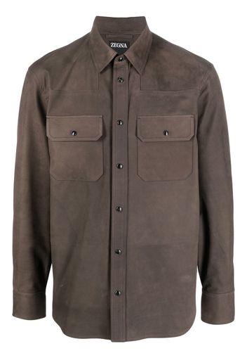 Zegna Giacca-camicia - Marrone