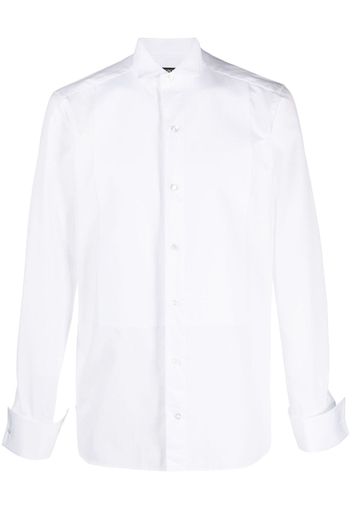 Zegna slim-cut long-sleeved shirt - Bianco