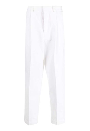 Zegna high-waisted tapered jeans - Bianco