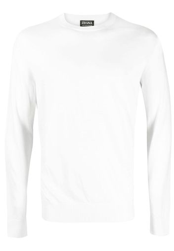 Zegna round-neck knit jumper - Bianco