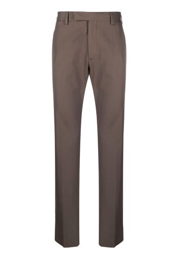 Zegna cotton tailored trousers - Marrone