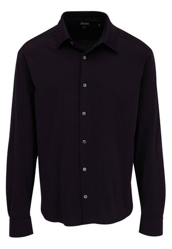 Zegna button-up cotton shirt - Blu