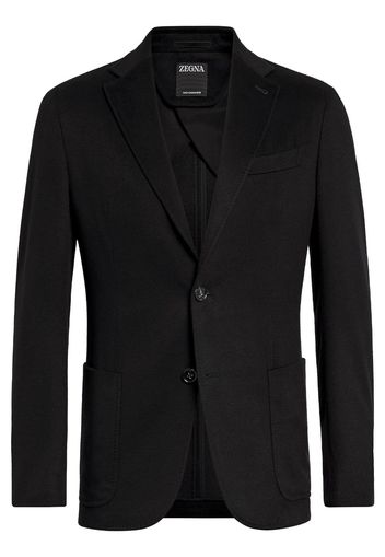 Zegna Oasi single-breasted cashmere jacket - Nero