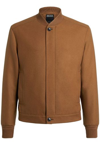 Zegna Oasi cashmere bomber jacket - Marrone