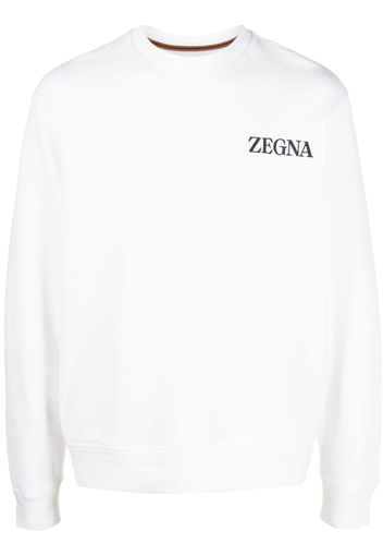 Zegna #UseTheExisting™ cotton sweatshirt - Bianco