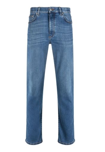 Zegna mid-rise straight-leg jeans - Blu